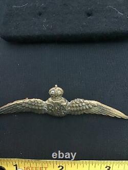 Vintage Ww1 Set Of Four Royal Flying Corps Very Rare Cap Badges And Badge