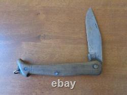 Vtg Very Rare Ww2 Wwii Bulgarian Royal Army Field Trench Folding Pocket Knife