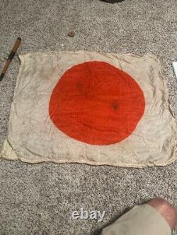 WW II Imperial Japanese Navy PILOT'S BAIL-OUT SURVIVAL FLAG VERY RARE