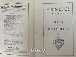 WW1 The Royal Air Force Quarterly October, 1933 Vol. 4. No. 4 A very Rare Book