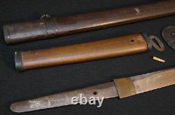 WWII IJA Imperial Japanese Army NCO Sword Katana Last Ditch Mounts Very Rare