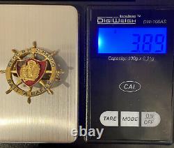 WWII Italian San Marco Royal Navy Regiment Bafile Battalion Badge 10k VERY RARE