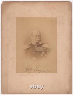 Wilhelm I, Emperor (1797-1888) Very rare imperial cabinet photograph signed