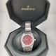 WithBox Audemars Piguet Royal Oak 36 mm Very Rare Red Dial Steel Watch 14790ST