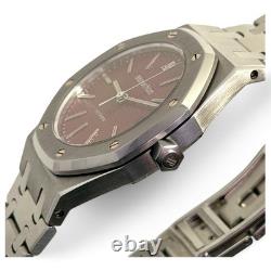 WithBox Audemars Piguet Royal Oak 36 mm Very Rare Red Dial Steel Watch 14790ST