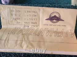 Wow New Royal F4j Phantom II Fighter Jet Scale Rc Kit Very Rare Kit