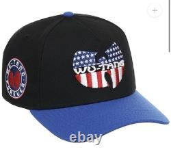 Wu Tang Americana A-Frame SnapBack Hat Lids HD Black/Royal Very Rare