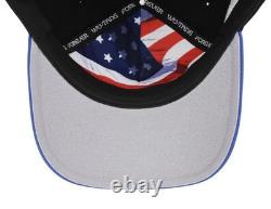 Wu Tang Americana A-Frame SnapBack Hat Lids HD Black/Royal Very Rare