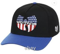 Wu Tang Americana A-Frame SnapBack Hat Lids HD Black/Royal Very Rare
