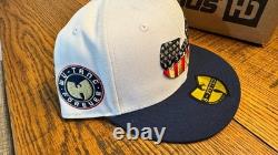 Wu Tang Americana Hat 8 Lids HD Fitted Black/Royal Very Rare