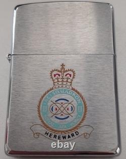 Zippo Lighter Royal Air Force Ac Squadron Hereward B. N. I. B 1996 Very Rare